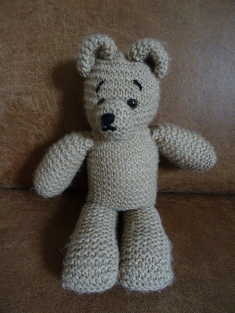 Gebreide Knuffelbeer